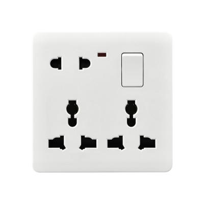 China New Arrival 1 Strip 6 Pin Socket Low Price 1 Strip 8 Pin Socket Wall Switch Bangladesh A14 for sale