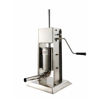 China Hotels 3/5/7L Stainless Steel Manual Vertical Sausage Filler Sausage Filling Machine Sausage Stuffer for sale