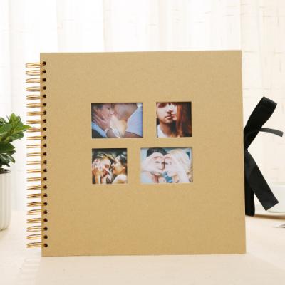 China Wedding. Present. Keepsake wedding simple growth hand account fashion 12 inch photo album window film creative handmade photo album for sale