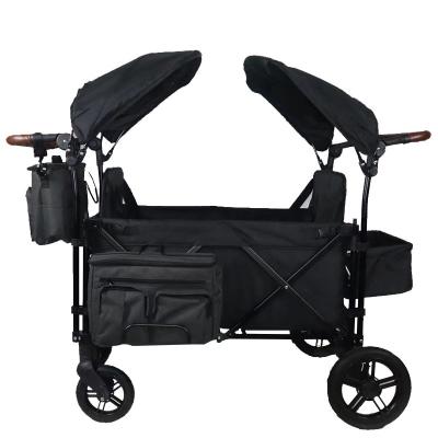 China Multifunctional Purpose Stroller Luxury Trolley For 4 Baby Children 4 Passenger Children All-terrain Stroller Trolley for sale