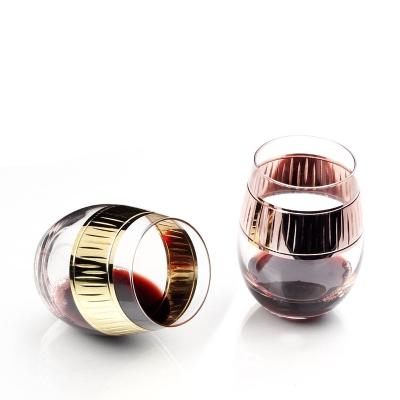 China Can be customized wholesale used in modern catering industry stemless copper wine glasses for sale