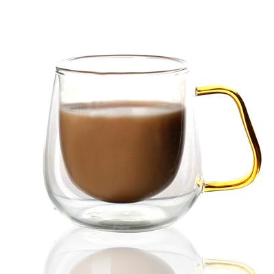 China Factory direct sale modern coffee glass mug with handle mugs beer with handle for sale