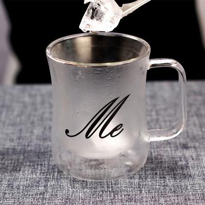 China Viable china hot goods wholesale top quality customize heat resistant double wall espresso glass cup for sale