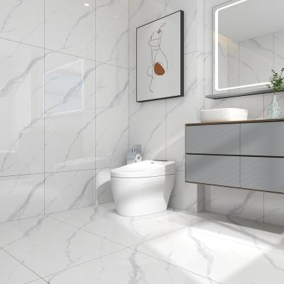 China Glazed Metallic Tiles Bathroom 60x120 White Natural Porcelain Tile Glazed for sale