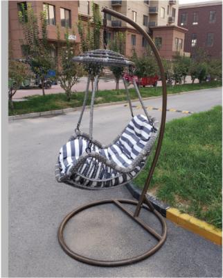 China Durable 2021 Hot Sale Hanging Rattan Egg Swing Chair Rattan Outdoor Furniture For Swing Chair for sale