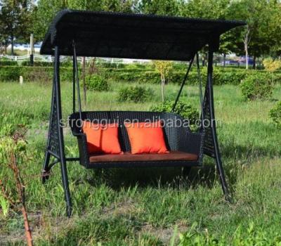 China Weather Resistant Outdoor Rattan Swing Chair Hanging Chair for sale