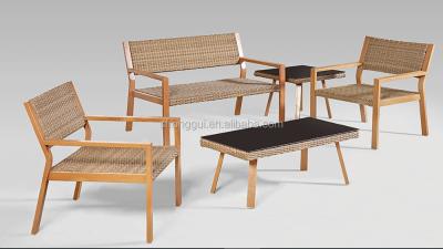 China weather resistant kd outdoor wicker sofa set rattan sofa for sale