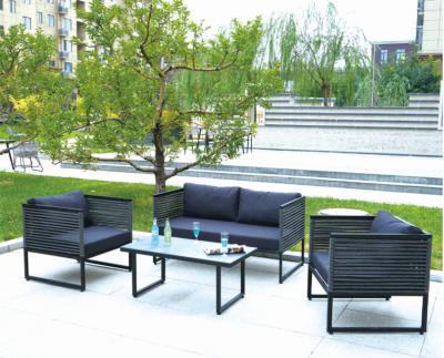China Outdoor Rattan Waterproof Modern Sectional Garden Furniture Sets Patio Sofa Set for sale
