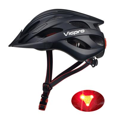 China Bike Helmets With Sun Visor CE EN1078 Approved Newest MTB Bike Helmet Bicycle Helmets With Sun Visor And LED Lights for sale