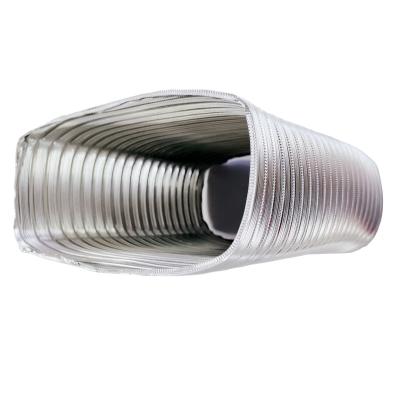 China Traditional HVAC Air Duct System Rectangle Semi Rigid Aluminum Air Conditioner Pipe Ducting Flexible Duct for sale