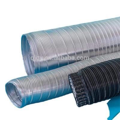 China Modern Air Solution Aluminum Flexible Air Duct PVC Coated 8 Inch Semi Rigid Flexible Pipe for sale