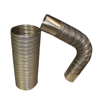 China HVAC home ventilation stainless steel air duct semi-rigid flexible connector for home appliance parts for sale