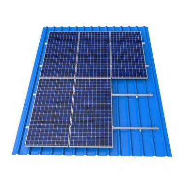 China Easy Install Trapezoidal Roof Staff Mount System Professional Technical Support Solar Flat Panel 10kw Commercial for sale