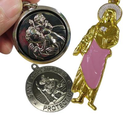 China Catholic Medal Enamel Replica Souvenir Saint Medals for sale