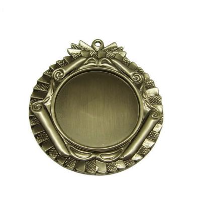 China Zinc Alloy Medallion / Europe OEM Blank 50mm Insert Gold Antique Metal Medal for sale