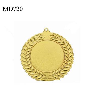 China Europe Customized Sports Shinny Blank Gold 50mm Iron Medal With 25mm Insert for sale