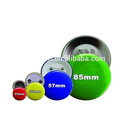 China Round Blank Magnetic Button Tinplate Metal Lapel Pin Badge for sale