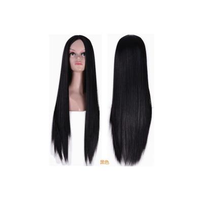 China Blonde High Temperature Silk Wholesale Synthetic Hair Straight Wigs for sale