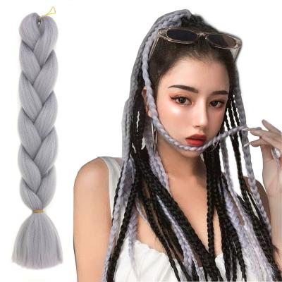 China Synthetic Hair Aisi Hair Elephant Hair Braid Crochet Pre Stretched Heat Resistant Fiber 48inch For Afircan Ombre Synthetic Braiding Hai for sale