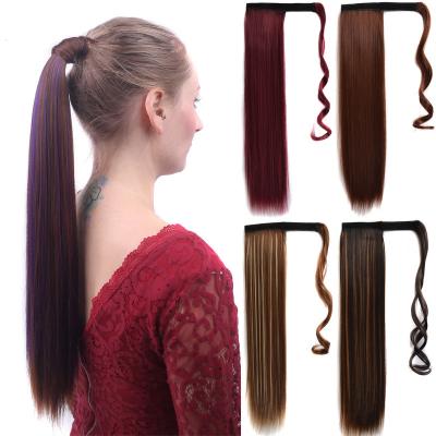 China Wholesale Cheap Synthetic Human Hair Ponytail Hair Ponytail Extensions I-Tip Black Human Hair Ponytail Bundle for sale