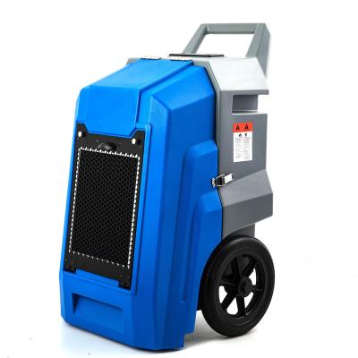 China Commercial Compact Rotating Mold 125pints LGR Dehumidifier With Handle And Wheel For Catering Self Pump System for sale