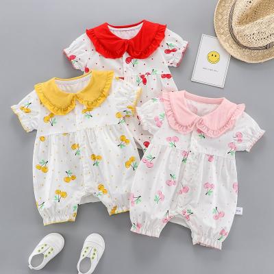 China Cute Homedress Infant Breathble Printing Rompers Comfortable Newborn Babies Clothing Jumpsuit for sale