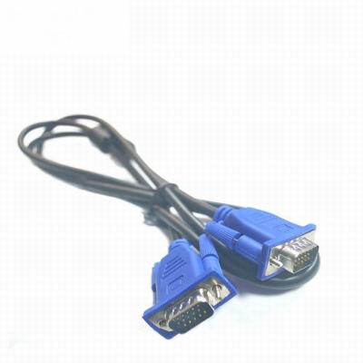 China COMPUTER NICKLED-Plated Blue Male To Male Custom 32 VGA Cable For Monitor To Computer VGA Cable for sale