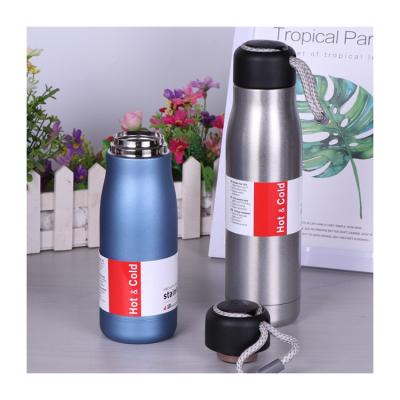 China New Design PORTABLE Travel Handle Double Wall Stainless Steel Vacuum Flasks for sale