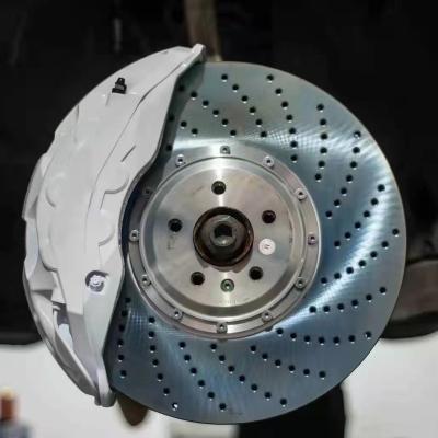 China Front Wheel Jekit Akebono 10 Disc Drilled Pots 420*40mm Kit For Audi S6 Front for sale