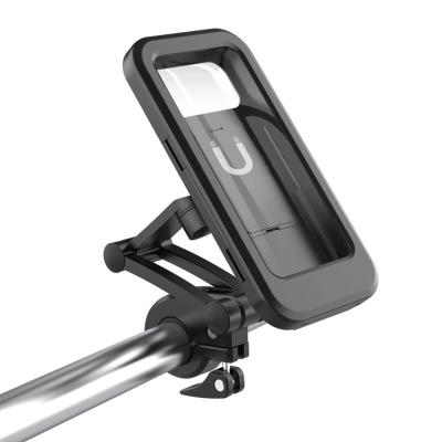 China Waterproof Success on Amazon Bike Portable Waterproof Mobile Phone Stand Folding Mobile Phone Holder Used for iphone 12 for sale