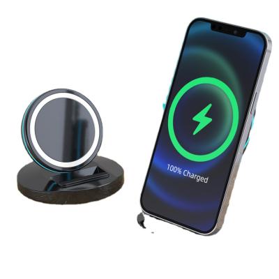 China New Arrival Qi Wireless Magnetic Phone Holder Magnetic Wireless Phone Charger 15W QI Fast Charger for sale