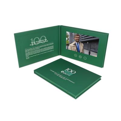 China Europe Custom 7 Inch TFT LCD Screen Video Brochure Book For Gift Invitation Business Card Greeting Marketing for sale