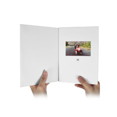 China Europe Custom 4.3 Inch TFT LCD Screen Video Brochure Folder For Gift Invitation Business Card Greeting Marketing for sale