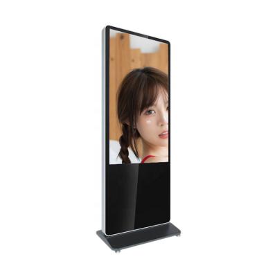 China Indoor Digital Rotating Mirror Signage Mirror Photo Booth With Samsung 4k Screen for sale