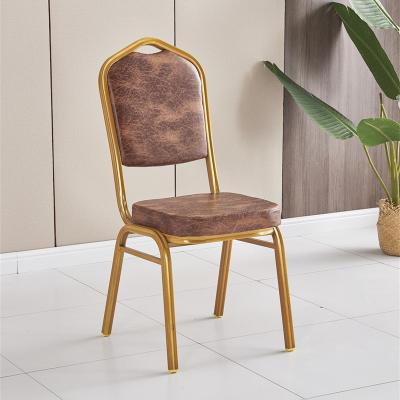 China Modern Wholesale Cheap Hotel Party Metal Fabric Banquet Stackable Chair For Banquet Hall Wedding Events for sale