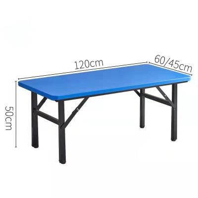 China Contemporary Blue Camping Portable Folding Table And Chairs Long Set Outdoor Plastic Folding Rectangular Tables for sale