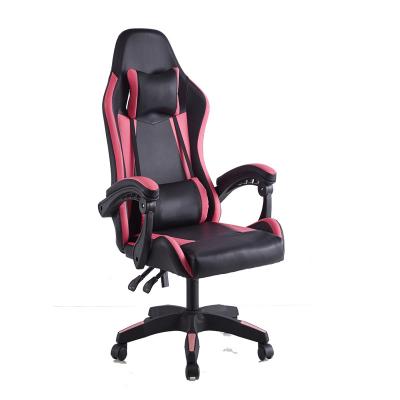 China 2D Massage Armrest Height Adjustable Black Computer Rocker Gaming Chair With Speaker for sale