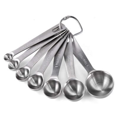 China Kitchen Instruments Stainless Steel Measuring Cup Metal Cake Measuring Cup and Spoon Set for sale