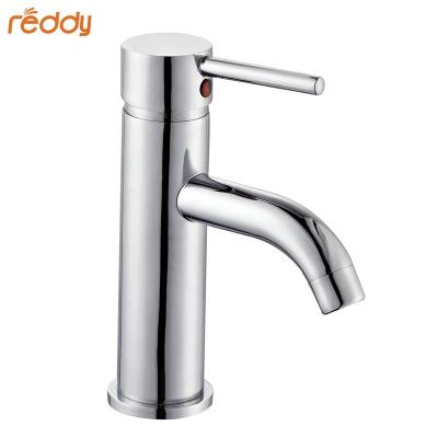 China Thermostatic Faucets Copper Single Hole Cold Water Sink Bathroom Faucets Deck Mount Basin Faucet Body Mixer Taps Hot Zinc Alloy Handle for sale