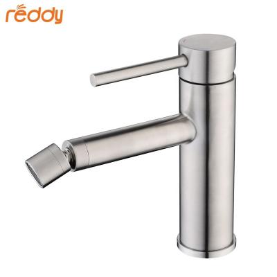 China Factory Supply Basin Faucets Stainless Steel Bidet Mixer Face Wash And Rinse Clean Mode Thermostatic Single Handle Brushed Water Faucet for sale