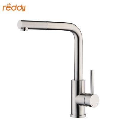 China Thermostatic Faucets Luxury 304 Stainless Steel Brushed Pull Out Faucet Hot And Cold Water Kitchen Sink Mixer Brass Kitchen Faucets With Sprayer for sale