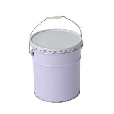 China 10 liters steel metal tin bucket container with handle cover and lid for sale