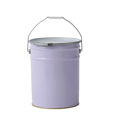 China factory Open head steel pail Chemical Paint Oil Bucket With Lid à venda