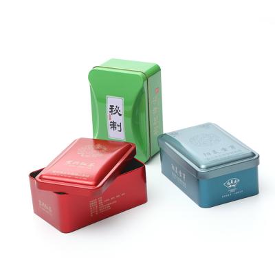 China Wholesale Square Tea Container Tin Gift Box Packaging Metal Tin Box en venta