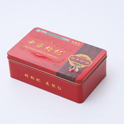 China Pretty design square shape tin can metal gift box biscuit and cookie tin can Te koop