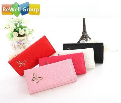 China Zipper Diamond Hand Bag Ladies Leather Business Bags Women's Wallet for sale