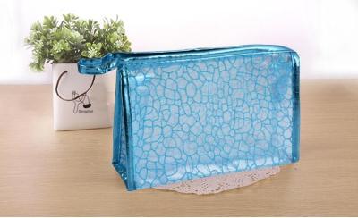 China PVC Transparent Cosmetic Wash Bag Waterproof Geometric Dumpling Shape for sale