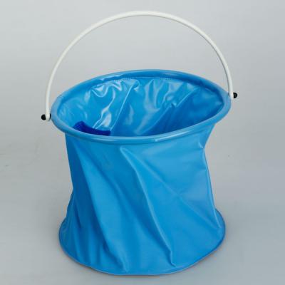 China Bule Waterproof Shopping Basket Bag Waterproof PVC 10L Volumen Foldable Bucket for sale