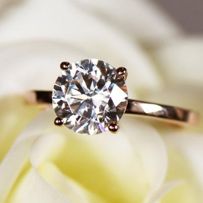 China Hot Selling FASHIONABLE 925 Sterling Sliver Rings with Moissanite for sale