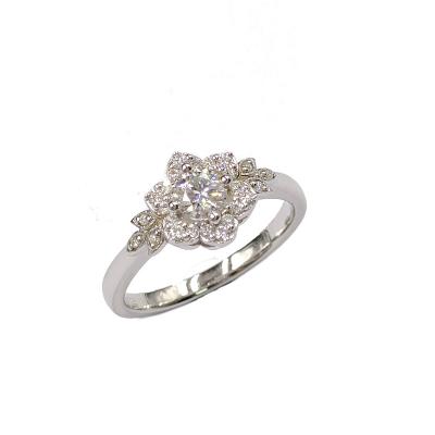 China Factory TRENDY Jewelry Form All D Color Moissanite Moissanite Engagement Ring for sale